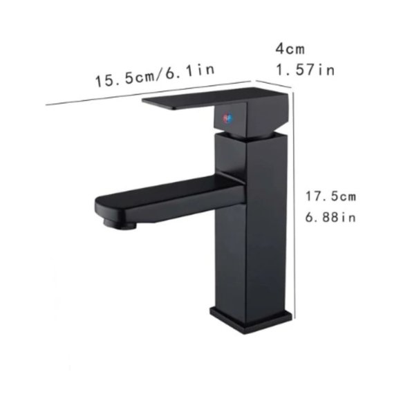 Stainless Steel Black bathroom Faucet - Picture 3 of 6